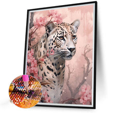 Load image into Gallery viewer, AB Diamond Painting - Full Round - Leopard among flowers (40*50CM)
