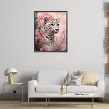 Load image into Gallery viewer, AB Diamond Painting - Full Round - Leopard among flowers (40*50CM)