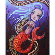 Load image into Gallery viewer, Diamond Painting - Full Round - mermaid girl (40*50CM)