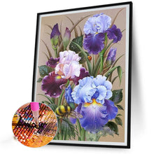 Load image into Gallery viewer, Diamond Painting - Full Round - bees and flowers (50*60CM)