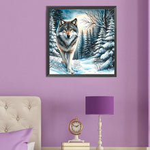 Load image into Gallery viewer, Diamond Painting - Full Round - snow wolf (50*50CM)
