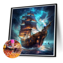 Load image into Gallery viewer, Diamond Painting - Full Round - sea sailing boat (50*50CM)