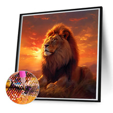 Load image into Gallery viewer, Diamond Painting - Full Round - sunset lion (50*50CM)