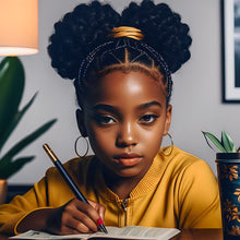 Load image into Gallery viewer, Diamond Painting - Full Round - black girl (30*30CM)