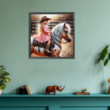 Load image into Gallery viewer, Diamond Painting - Full Round - cowgirl (30*30CM)
