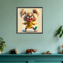 Load image into Gallery viewer, Diamond Painting - Full Round - funny girl (30*30CM)
