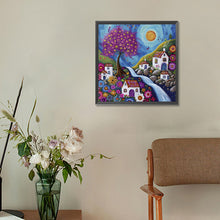 Load image into Gallery viewer, Diamond Painting - Full Round - abstract house (30*30CM)