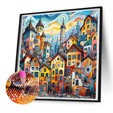 Load image into Gallery viewer, Diamond Painting - Full Round - abstract house (30*30CM)
