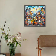 Load image into Gallery viewer, Diamond Painting - Full Round - abstract house (30*30CM)