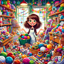 Load image into Gallery viewer, Diamond Painting - Full Round - handmade girl (40*40CM)