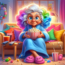 Load image into Gallery viewer, Diamond Painting - Full Round - Funny grandma (40*40CM)