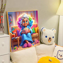 Load image into Gallery viewer, Diamond Painting - Full Round - Funny grandma (40*40CM)