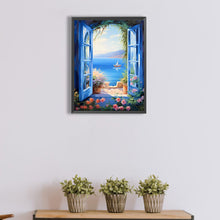 Load image into Gallery viewer, Diamond Painting - Full Square - The seaside outside the window (30*40CM)
