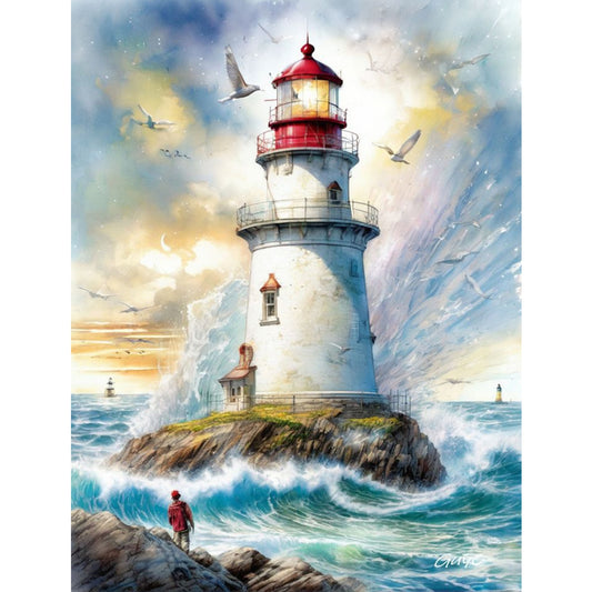 Diamond Painting - Full Square - lighthouse (30*40CM)