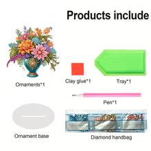 Load image into Gallery viewer, Acrylic Flower Vase Diamond Painting Desktop Decorations Home Bedroom Decoration