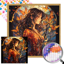 Load image into Gallery viewer, AB Diamond Painting - Full Round - girl glass art (40*40CM)