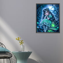 Load image into Gallery viewer, AB Diamond Painting - Full Round - dark forest girl (40*50CM)