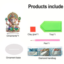 Load image into Gallery viewer, PVC Round Special Shaped Elephant Animal 5D DIY Diamond Art Tabletop Decorations