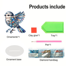 Load image into Gallery viewer, Acrylic Rose Table Top Diamond Painting Ornament Kits Lamp for Home Office Decor