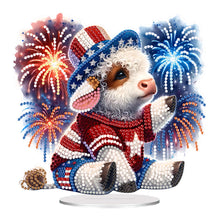 Load image into Gallery viewer, Acrylic Rose Table Top Diamond Painting Ornament Kits Lamp for Home Office Decor