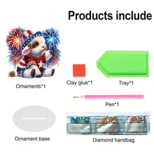 Load image into Gallery viewer, Acrylic Rose Table Top Diamond Painting Ornament Kits Lamp for Home Office Decor