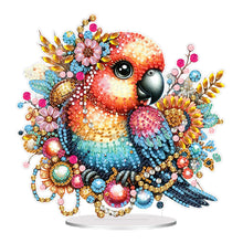 Load image into Gallery viewer, Acrylic Rose Table Top Diamond Painting Ornament Kits Lamp for Home Office Decor