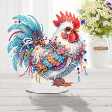 Load image into Gallery viewer, Acrylic Rose Table Top Diamond Painting Ornament Kits Lamp for Home Office Decor