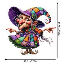 Load image into Gallery viewer, Acrylic Witch Diamond Painting Desktop Decorations Tabletop Diamond Art Kits