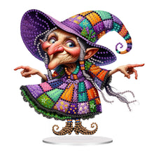 Load image into Gallery viewer, Acrylic Witch Diamond Painting Desktop Decorations Tabletop Diamond Art Kits