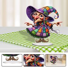 Load image into Gallery viewer, Acrylic Witch Diamond Painting Desktop Decorations Tabletop Diamond Art Kits