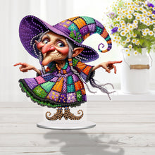 Load image into Gallery viewer, Acrylic Witch Diamond Painting Desktop Decorations Tabletop Diamond Art Kits