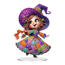 Load image into Gallery viewer, Acrylic Happy Little Witch Diamond Painting Desktop Decor for Art Crafts