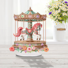 Load image into Gallery viewer, Acrylic Carousel Diamond Painting Desktop Decorations Tabletop Diamond Art Kits
