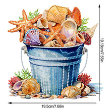 Load image into Gallery viewer, Acrylic Summer Seashell Diamond Painting Desktop Decor Tabletop Diamond Art Kits