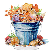 Load image into Gallery viewer, Acrylic Summer Seashell Diamond Painting Desktop Decor Tabletop Diamond Art Kits