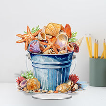 Load image into Gallery viewer, Acrylic Summer Seashell Diamond Painting Desktop Decor Tabletop Diamond Art Kits