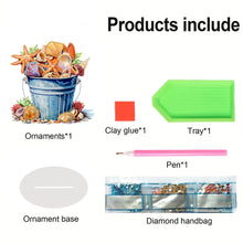 Load image into Gallery viewer, Acrylic Summer Seashell Diamond Painting Desktop Decor Tabletop Diamond Art Kits