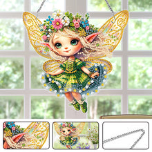 Load image into Gallery viewer, Acrylic Special Shaped Elf Animal Hanging Diamond Art Kits Bedroom Decoration