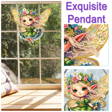 Load image into Gallery viewer, Acrylic Special Shaped Elf Animal Hanging Diamond Art Kits Bedroom Decoration