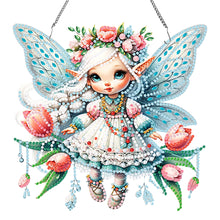 Load image into Gallery viewer, Acrylic Special Shaped Elf Animal Hanging Diamond Art Kits Bedroom Decoration