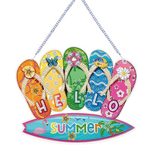 Load image into Gallery viewer, Acrylic Summer Vibe 5D DIY Diamond Painting Dots Pendant for Garden Window Decor