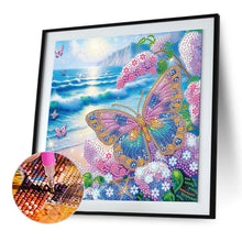 Load image into Gallery viewer, Diamond Painting - Partial Special Shaped - Butterfly (30*30CM)