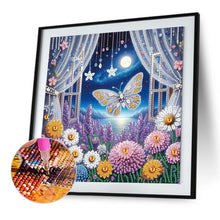 Load image into Gallery viewer, Diamond Painting - Partial Special Shaped - Butterfly (30*30CM)
