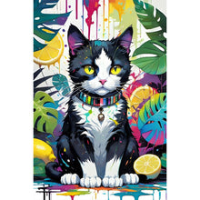 Load image into Gallery viewer, Diamond Painting - Full Round - fruit cat (40*60CM)