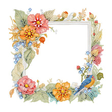 Load image into Gallery viewer, Floral Rhinestone Tabletop Photo Frame Kit Table Top Diamond Painting Frame Kits