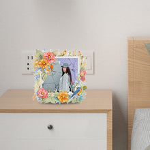 Load image into Gallery viewer, Floral Rhinestone Tabletop Photo Frame Kit Table Top Diamond Painting Frame Kits