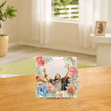 Load image into Gallery viewer, Floral Rhinestone Tabletop Photo Frame Kit Table Top Diamond Painting Frame Kits