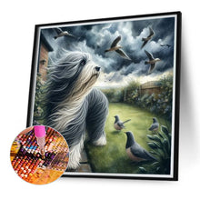 Load image into Gallery viewer, Diamond Painting - Full Round - Puppy in the storm (40*40CM)