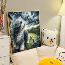 Load image into Gallery viewer, Diamond Painting - Full Round - Puppy in the storm (40*40CM)