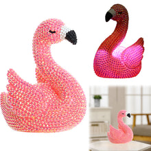 Load image into Gallery viewer, Flamingo Diamond Painting Night Light Diamond Painting Bedside Lamp for Kid Gift